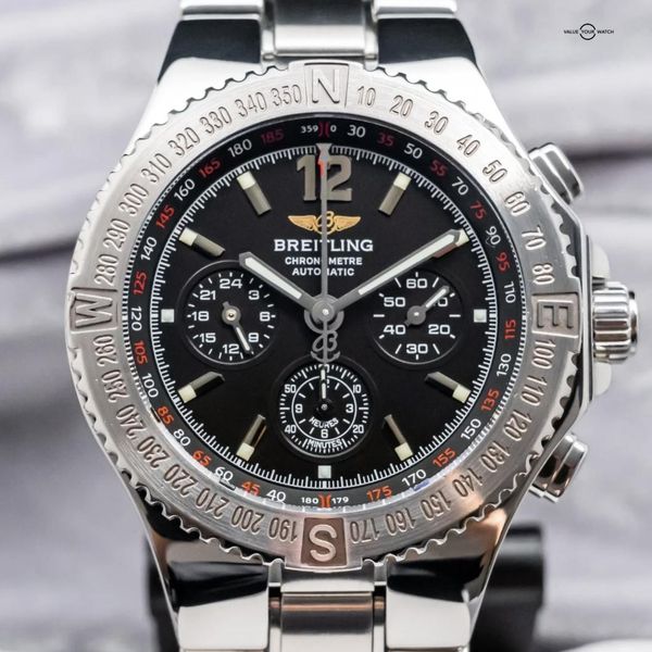 FS: Breitling Hercules 45mm Black Dial Chronograph SERVICED…