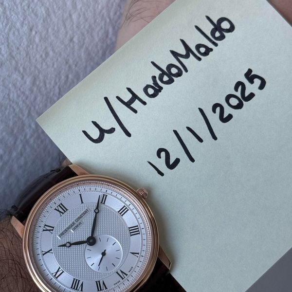 [WTS] [USA] Frederique Constant Slimline Small Seconds, Ros…