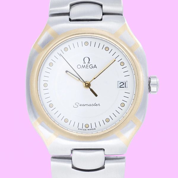 Omega Seamaster Polaris 396.1022 Two Tone Mens Watch 31mm