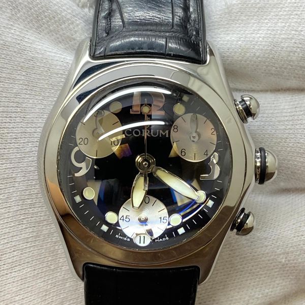 Corum Bubble Chrono 196.250.20 Black Dial Quartz Watch
