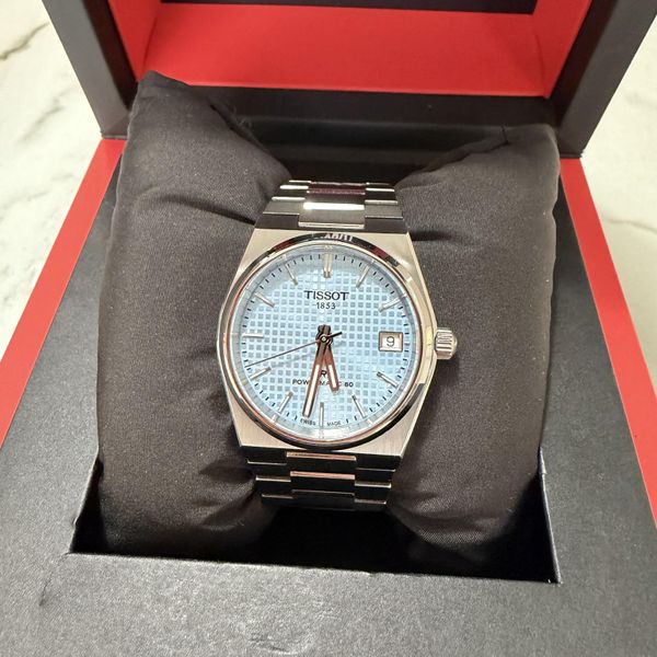[WTS] Tissot PRX Powermatic 80, 35mm, Ice Blue - Full Kit