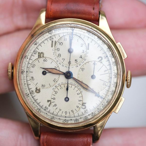 [WTS] TRY & FIND ANOTHER! Rare 1940s Universal Geneve 18K G…