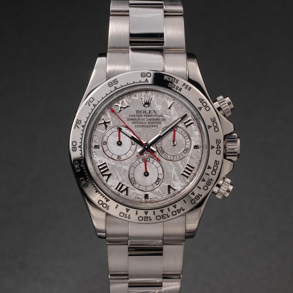 FS: 2005 Rolex 18K WG Daytona 116509 Meteorite Dial with Bo…