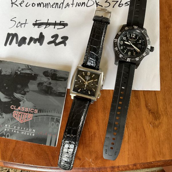 [WTS] Heuer Monaco and Breitling carbon fiber Skyracer. Pri…