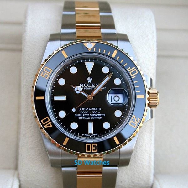 FS: Rolex 116613 Submariner Watch 18K/SS Black Ceramic Dial