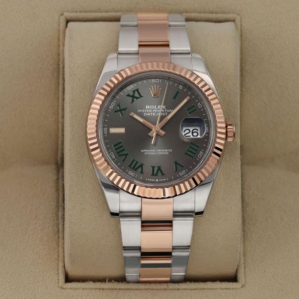 Rolex Datejust Wimbledon 41mm Steel and Everose Gold 126331…