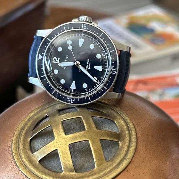 [broc] baltic aquascaphe II bleu diamant 39 mn