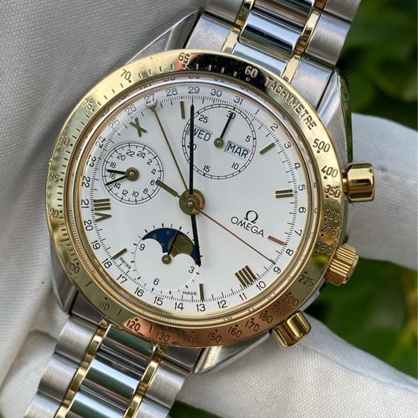 FS: Omega Speedmaster Day-Date Moonphase White Dial Chronog…