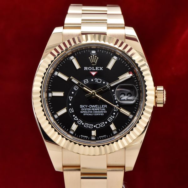 [WTS] 2021 Rolex Sky-Dweller 42mm 18K Yellow Gold Black Dia…