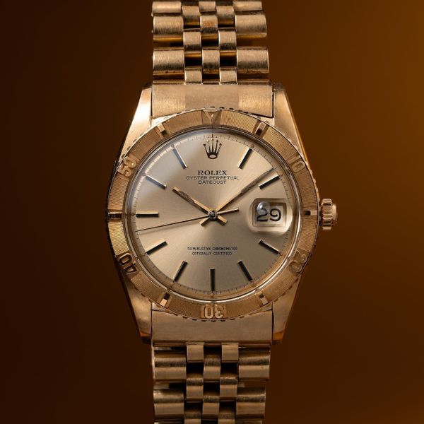 FS: 1968 Rolex 18K YG DateJust Turn-O-Graph 1625 Stepped Ch…