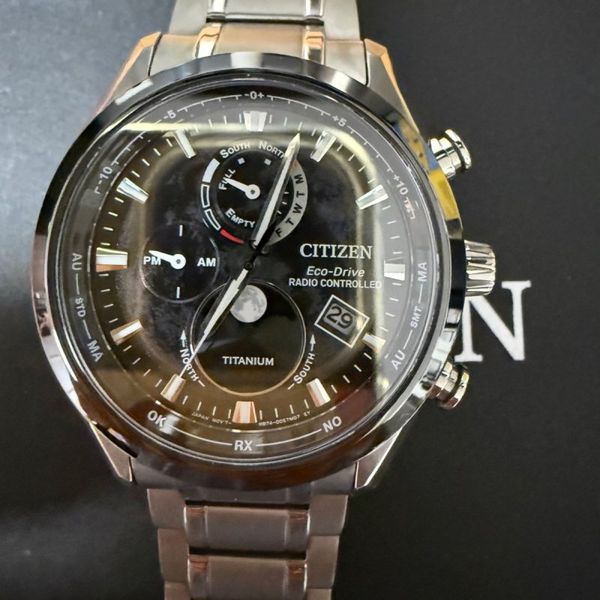 Citizen BY1018-80E Tsuki-Yomi Titan, Funk, Mondphase, Eco-D…