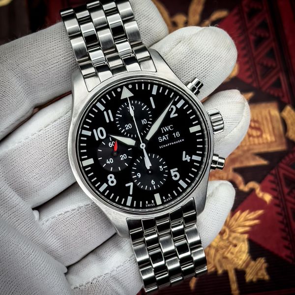 [WTS] IWC Pilot Automatic Chronograph Black Dial Stainless …