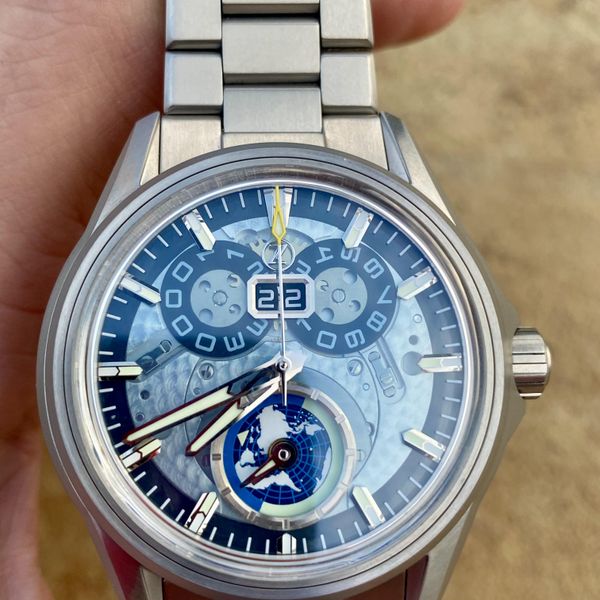 [WTS] REDUCED! Zelos Spearfish Dual Time Titanium "Ocean Bl…