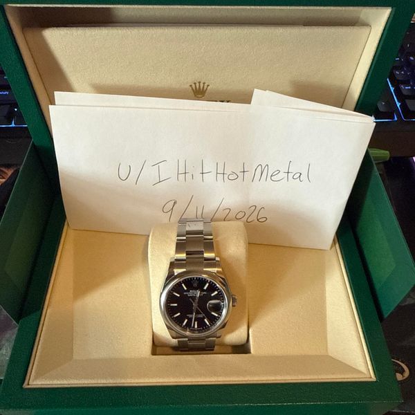[WTS] Rolex Datejust 36 126200 Black Dial / Oyster Bracelet…