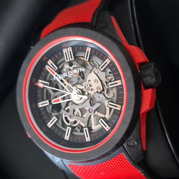 Tk/Tr Norqain Wild One Skeleton Koraal Rood