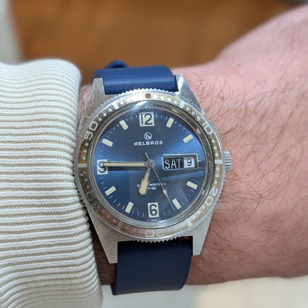 Vintage 1960's Helbros Swordfish