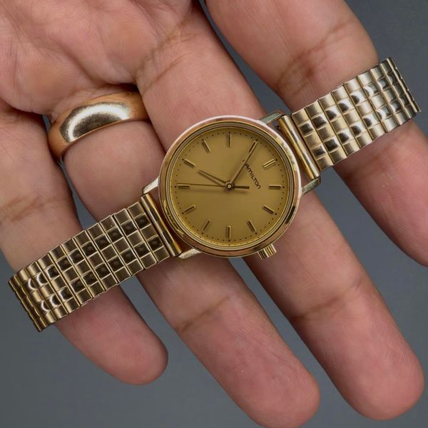 [WTS] Vintage Ladies Hamilton Masterpiece in Gold Tone w/ B…