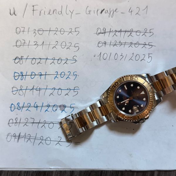 [WTS] Rolex Yachtmaster 68623 - 35mm - $6900 Shipped CONUS