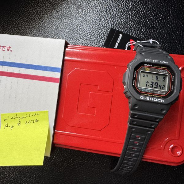 [WTS] Brand new Casio G-Shock DW5000R-1A with red Toyo tin …