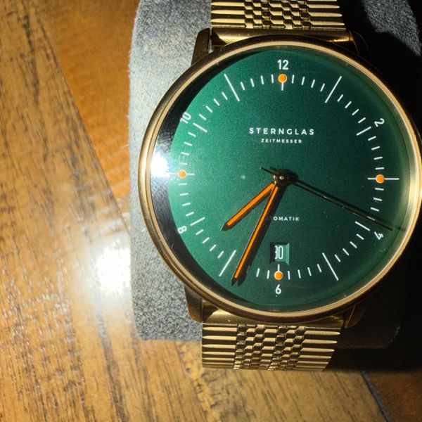 [WTS] Sternglas Naos 38mm Automatic Green Dial with Orange …