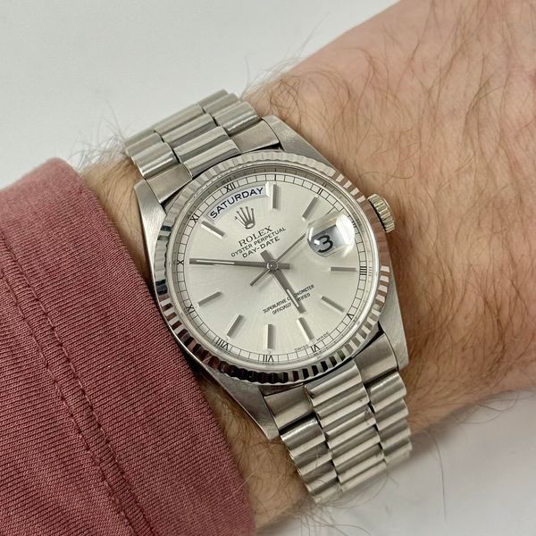 [WTS] 1990 Rolex Day-Date 36mm Ref 18239 Sunburst Silver Di…
