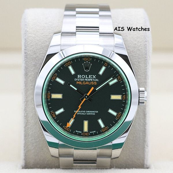 FSOT: Rolex Milgauss 116400GV Black Dial / Green Crystal 20…
