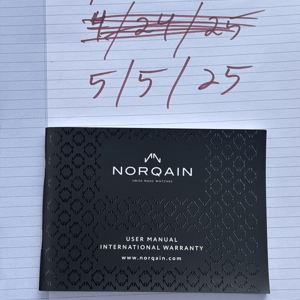 [WTS] Norqain Freedom 60 Chrono 43mm cream dial $1750 shipp…
