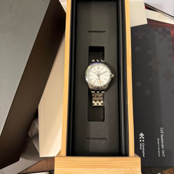 [WTS] Christopher Ward C63 Sealander GMT 39mm White Dial