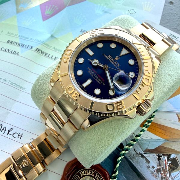 [WTS] 2007 Rolex Yacht Master 18k Yellow Gold 16628  - Box …