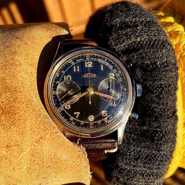 PRE-SUMMER SALE! Vintage Angelus Military Chrono Amazing Tr…