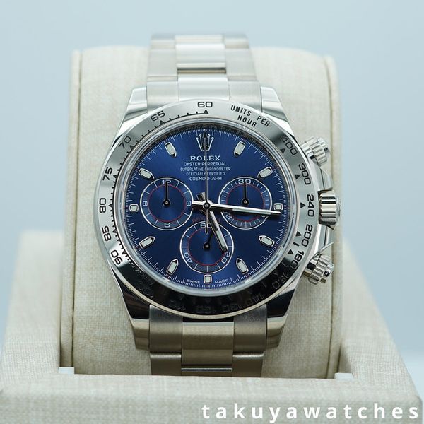 FSOT: Rolex 116509 COSMOGRAPH DAYTONA 18K WHITE GOLD BLUE D…