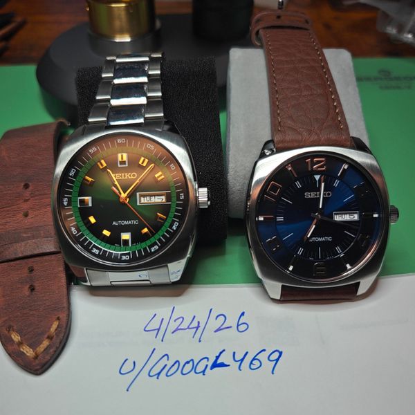 [WTS] (CONUS)Seiko Recraft Duo: SNKM97 (Green) & SNKN37 (Bl…