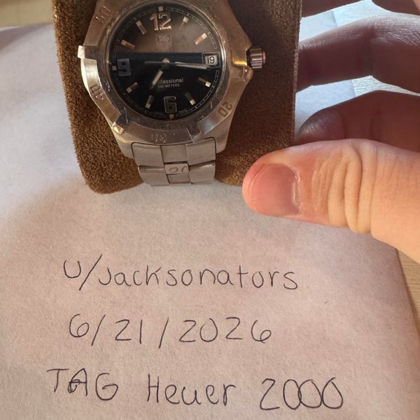 [WTS/WTT] TAG Heuer 2000 Men’s Quartz Black Dial Date 200m …