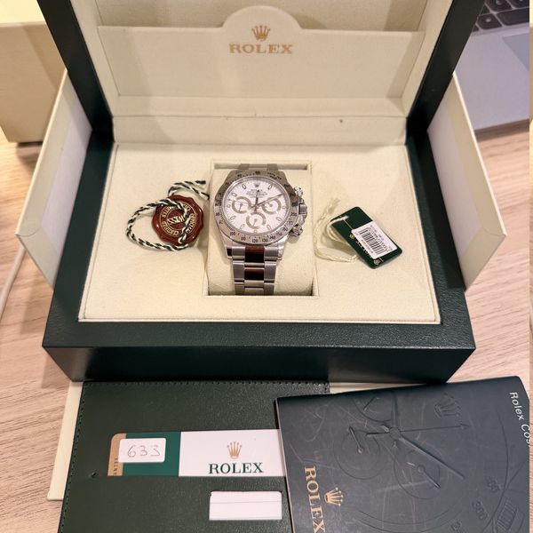 FS: 2015 Rolex Daytona White Dial 116520 B&P w/ original re…