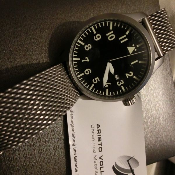 Aristo Fliegeruhr NAV A , 47 mm Brushed Eta 2824-2
