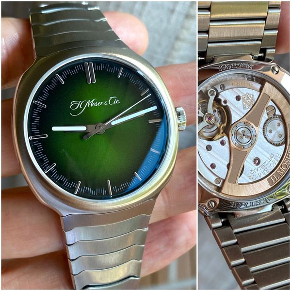 H. Moser & Cie. Streamliner Centre Seconds. 40mm. Green Fum…
