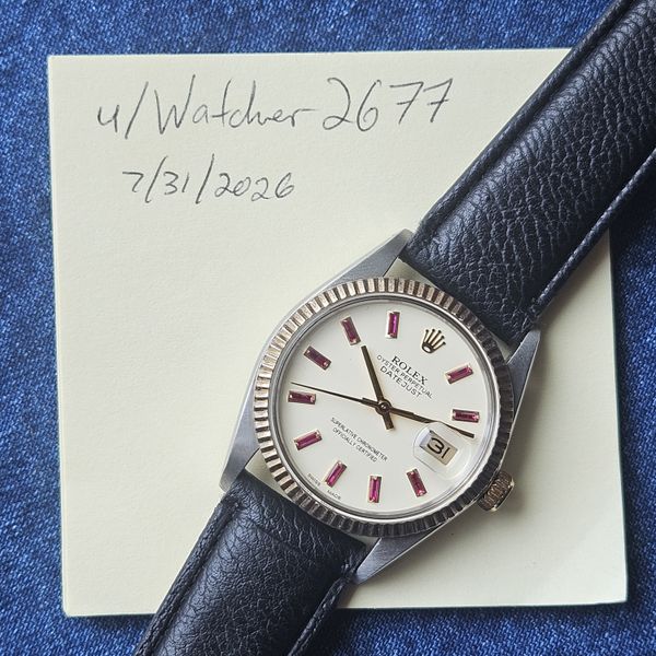 [WTS/WTT] Rolex Datejust 16013 Ruby Dial circa 1984/85 SERV…