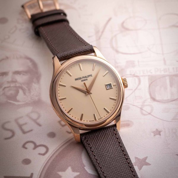 FS: Patek Philippe Calatrava Date 39 Rose Gold Ivory Lacque…