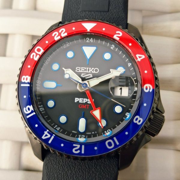Seiko PEPSI SSK047K1 Sports GMT limited Edition neu im Full…