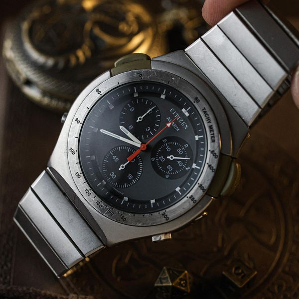 [WTS] Rare 1990 Citizen Titanium Alarm quartz 3531-351258TA…