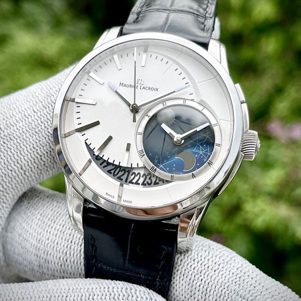FSOT: Maurice Lacroix Pontos Décentrique GMT Silver dial