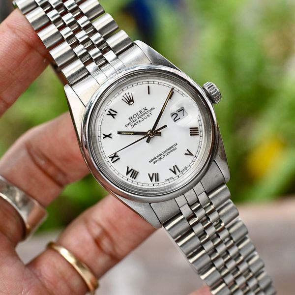 [WTS] Rolex Datejust Ref : 16000 White Roman Dial Caliber 3…