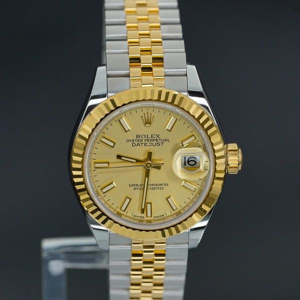 [WTS] Rolex Datejust 28mm Champagne 279173 Yellow Gold and …