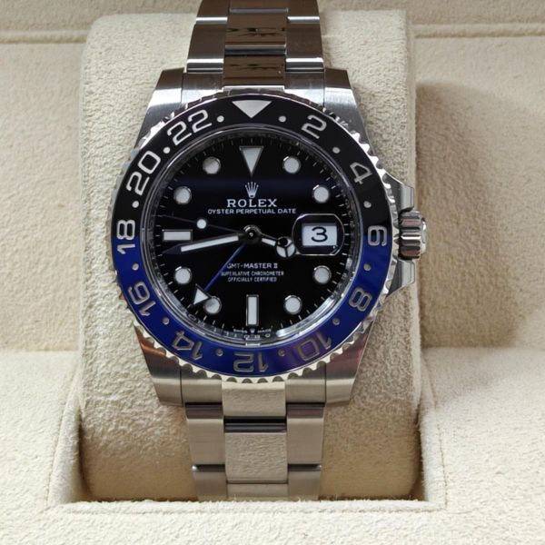 Rolex GMT-Master II 2023  Batman 126710BLNR 40MM Black Stee…