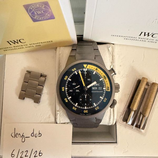 [WTS] IWC Aquatimer Chronograph 3719-03 Titanium Full Kit, …