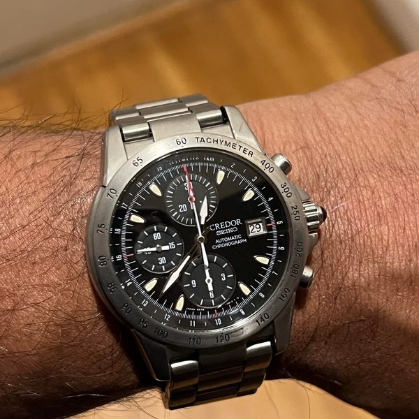 [WTS] Credor GCBP997 seiko titanium chronograph black dial …
