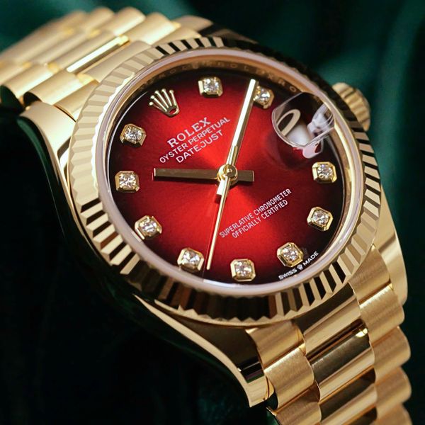 FSOT: 2026 NEW UNWORN Rolex Datejust 31 Red Ombre Dial Diam…