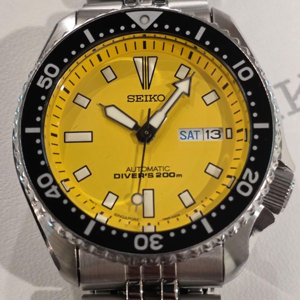 [WTS] Very Rare Seiko SKX Bumblebee Singapore Dial + EXTRAS