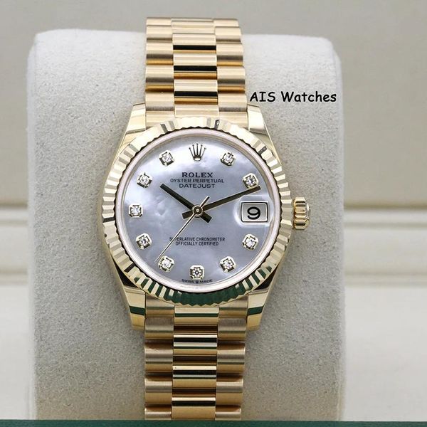 BNIB Rolex 278278 Datejust 31MM Yellow Gold Mother Of Peal …