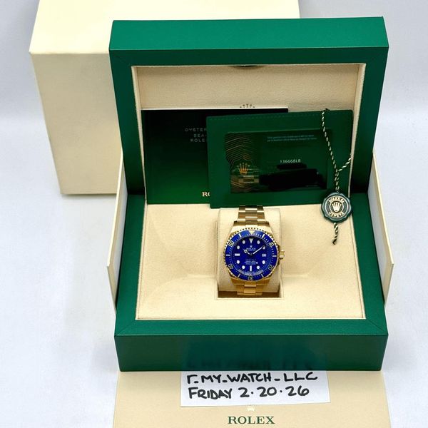 [WTS] 2025 Rolex Deepsea 44mm 136668LB Yellow Gold Blue Dia…